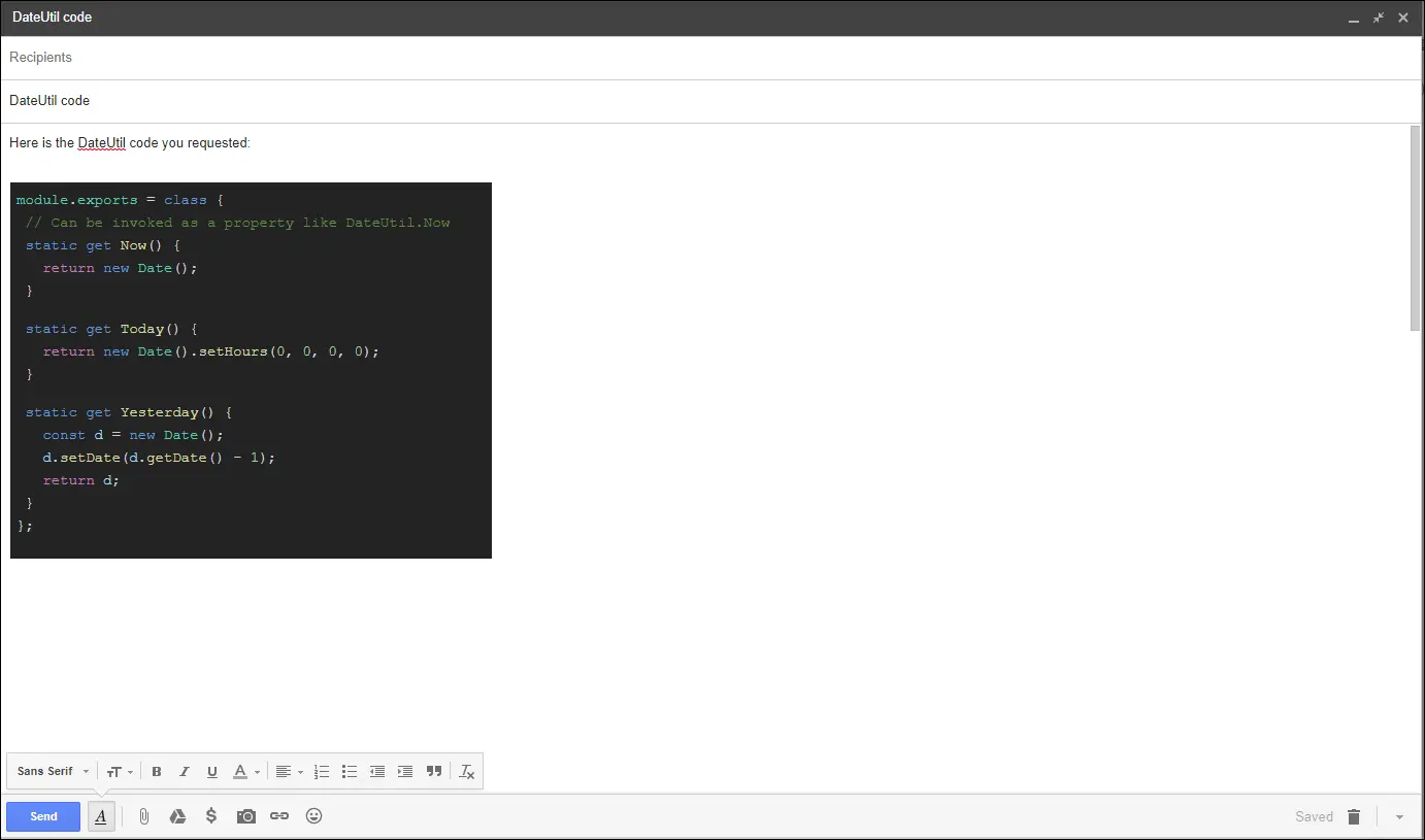 Gmail-table