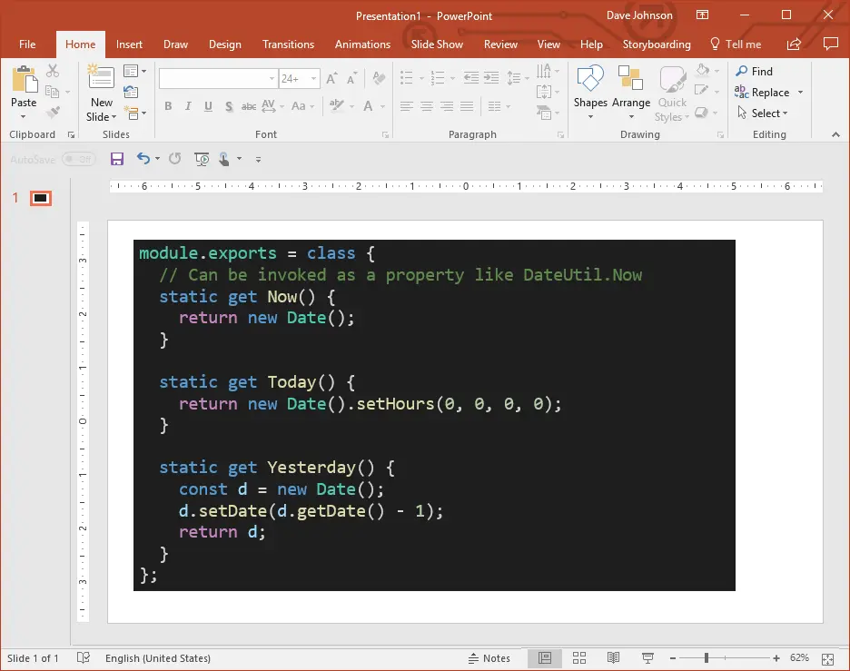 PowerPoint-dark theme