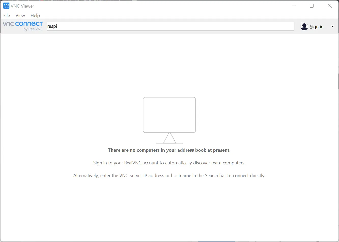 Raspi RealVNC